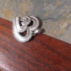 Double heart diamond necklace